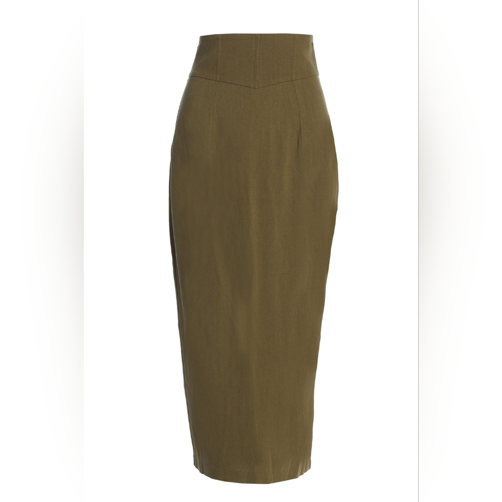 NWT - JLuxLabel Olive High-Waist Midi Skirt – Size Small